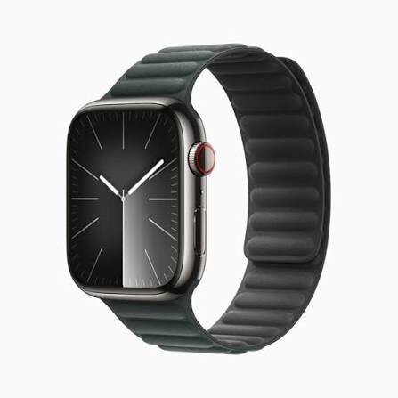 Apple Watch Series 9, Forest Green Band